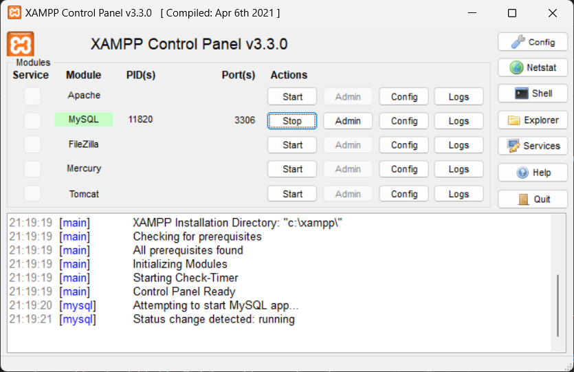 Imagen de xampp